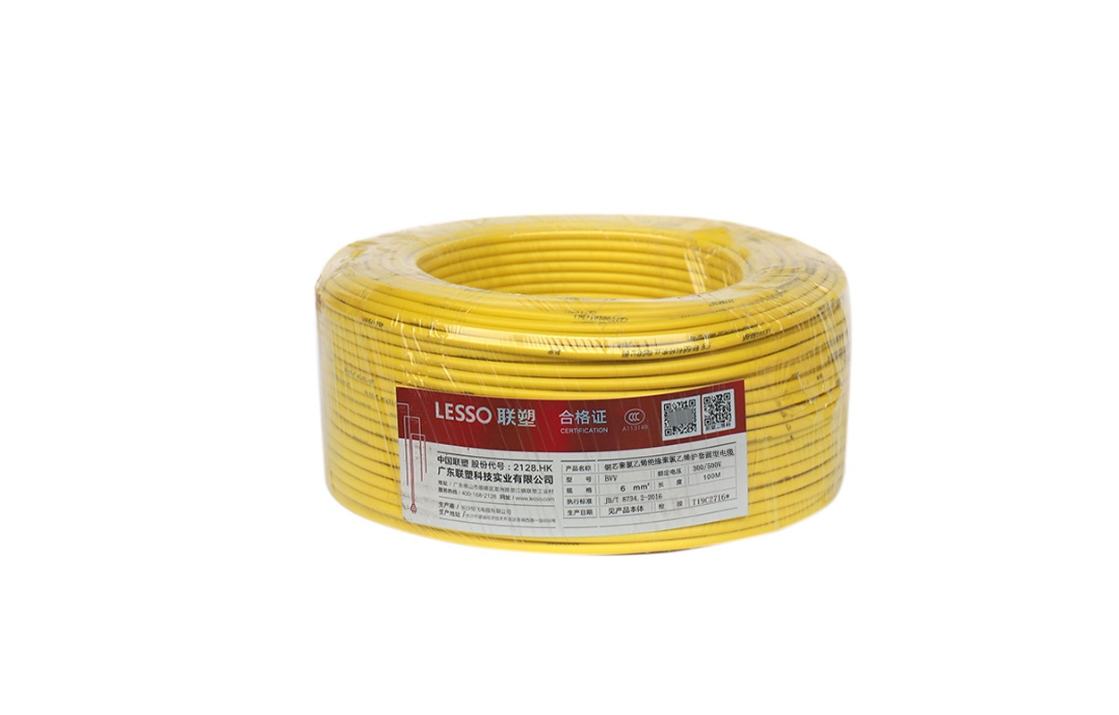 威斯尼斯人铜芯聚氯乙烯绝缘聚氯乙烯护套固定布线用电缆BVV型（单芯）